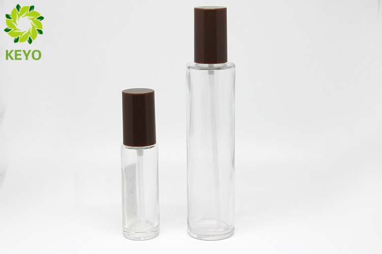 30ml 120ml Transparent Glass Pump Bottles For Foundation / Lotion / Concealer
