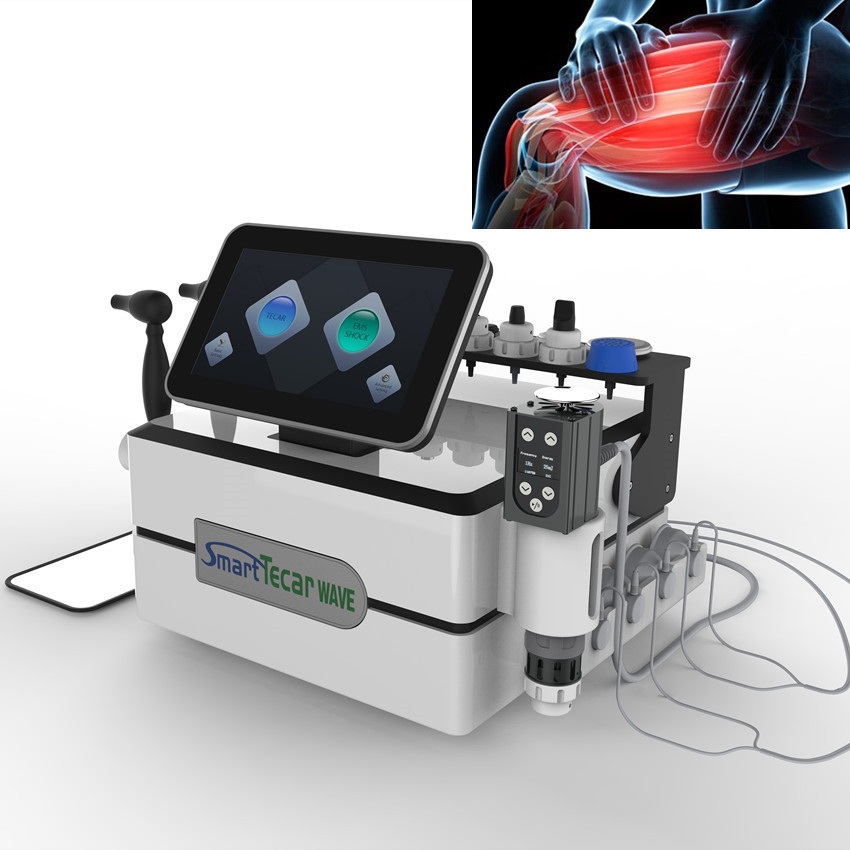 Professional 3 In1 Tecar Shockwave Therapy Machine Cet RET Physical Body Pain Relief EMS Therapy Physiotherapy