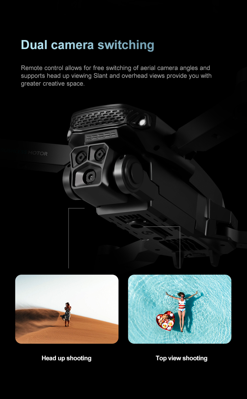 Lu900 Mini Drone 4k Dual Camera Drone With 5g Wifi Fpv Abs Remote Control Toys 100m Image Transmission Distance Yes Gyro