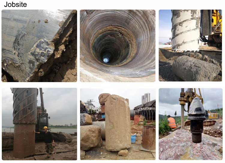 Foundation Rotary Drilling Rig B43 Rock Bullet Teeth With Square Holder