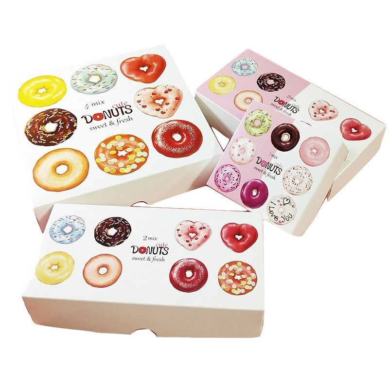 Cardboard Paper Triangle Shape Disposable Chocolate Donut Sandwich Cake Pizza Chocolate Pizza Packaging Box with Window