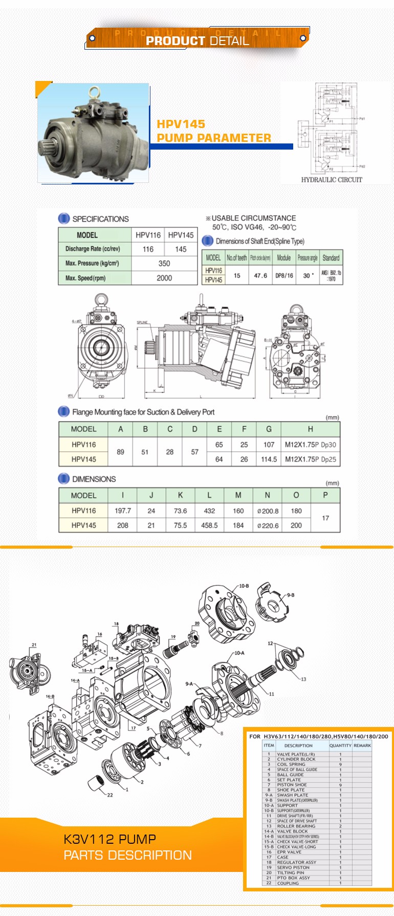 EX200-1 Excavator Seal Kit 10mm Rotary Joint Seal Kit For HITACHI Excavator