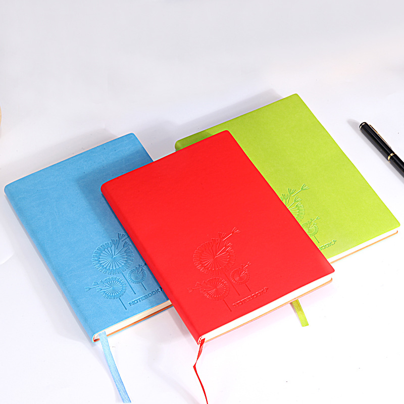 2022 Custom Logo Pu Leather Softcover Notebook Journal for Daily Weekly Monthly Planner