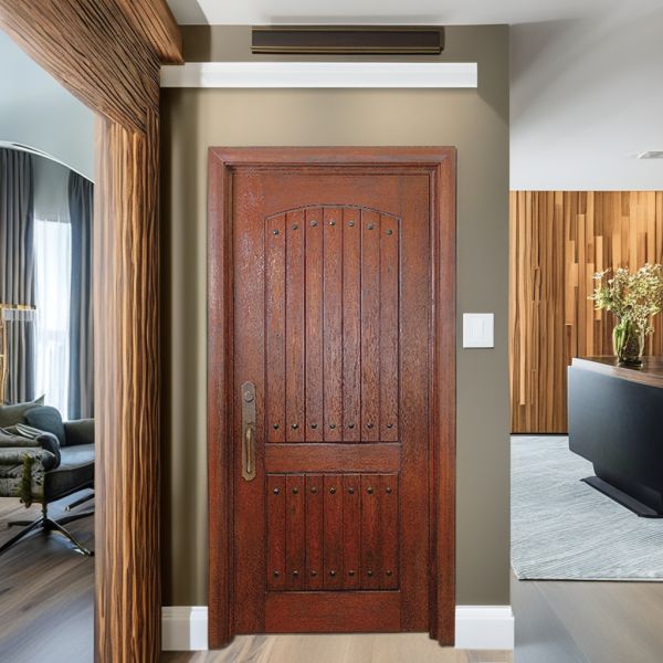 Modern Embossed Steel Door Sun Protected Soundproof Steel Residential Security Doors