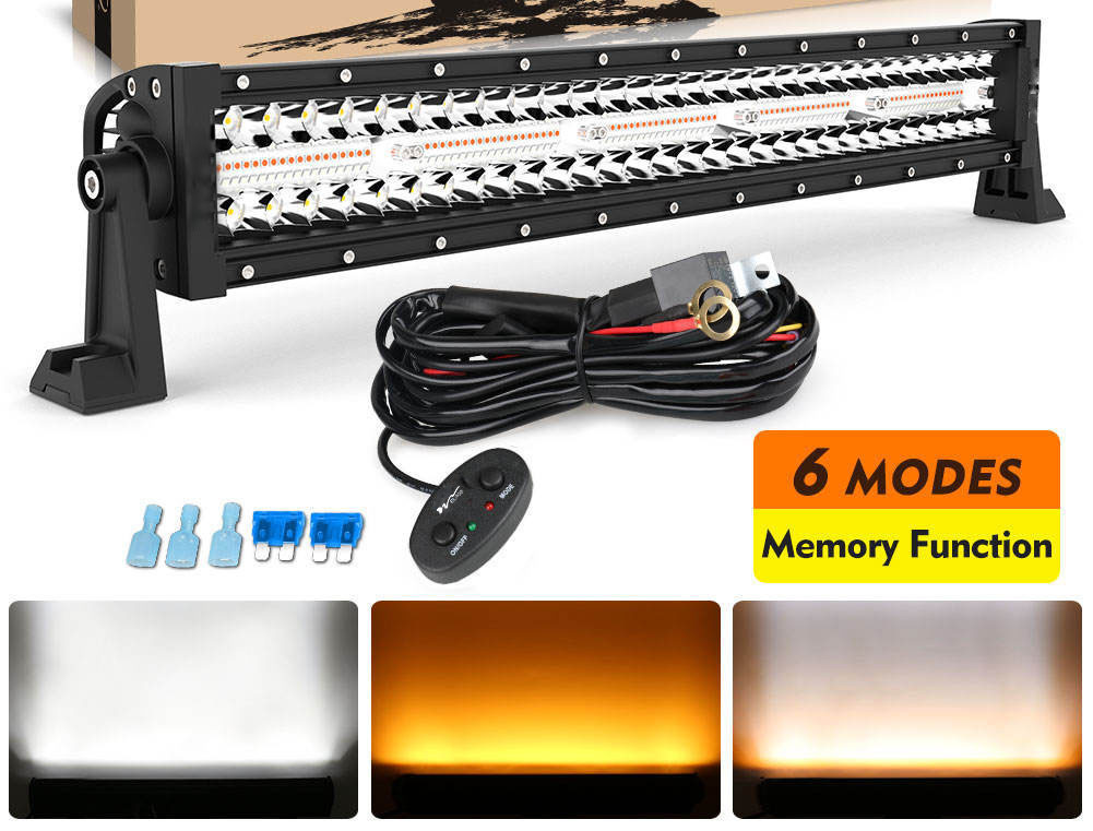 240W Light Bars 4x4 Vehicle LED Work Lights 22" ATV UTV Off Road Truck Light Bar