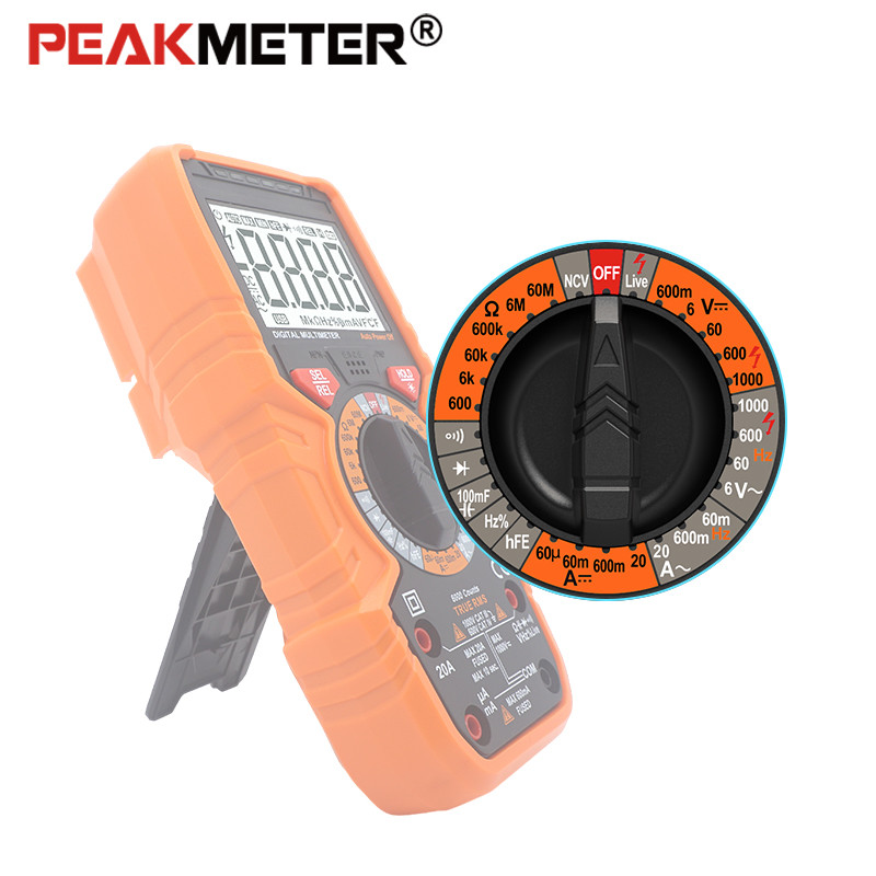 Overload Protection Handheld Digital Multimeter With T - RMS Wide Range And High Precision