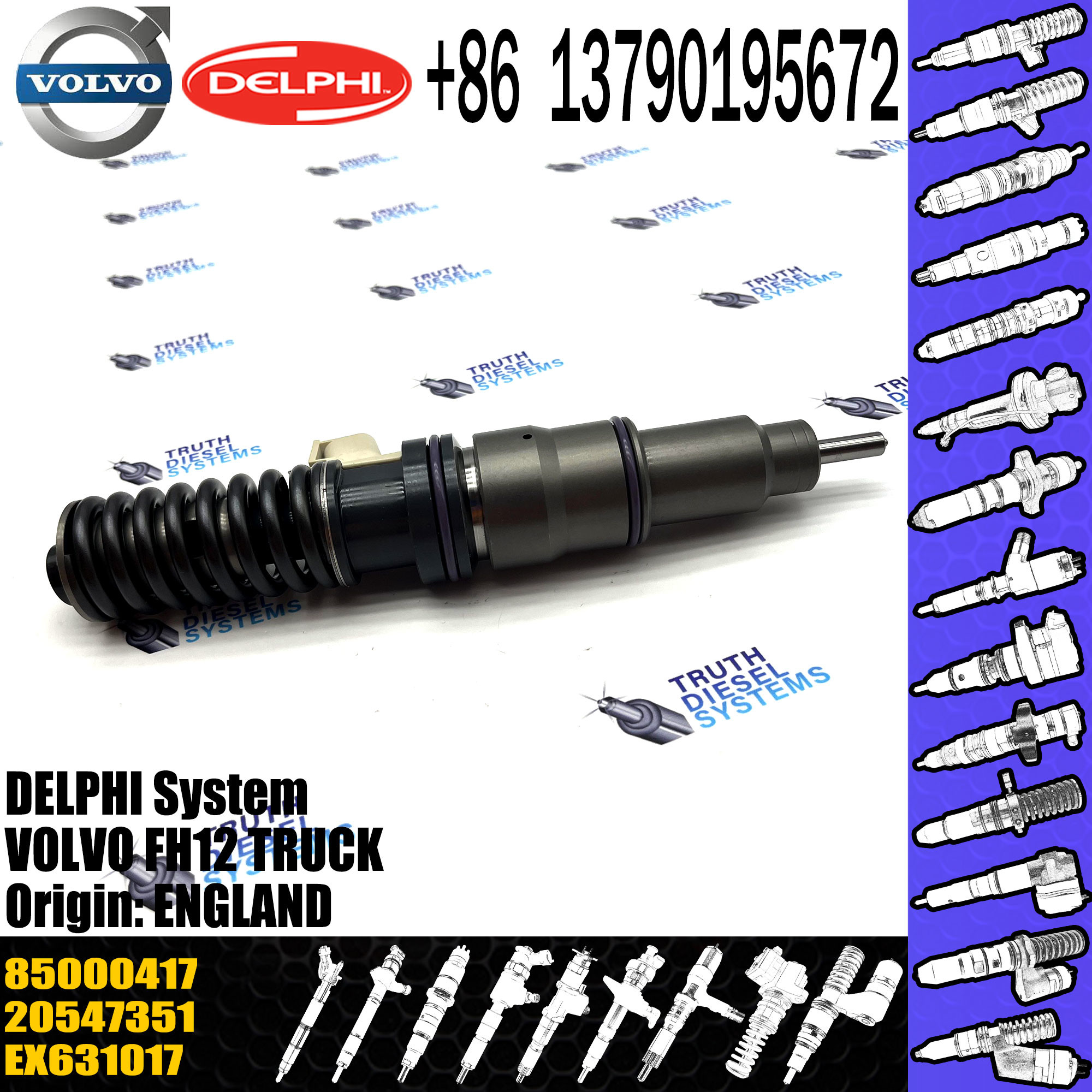High Quality Diesel Fuel Injector BEBE4D01101 20547351 BEBE4D01201 85000417