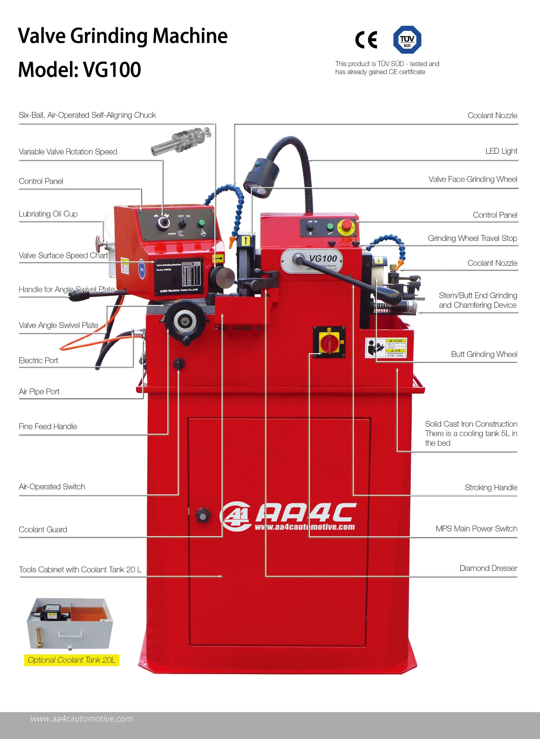 Engine Head Engine Rebuilding Machines And Tools Electric Automotive Valve Grinding Machine