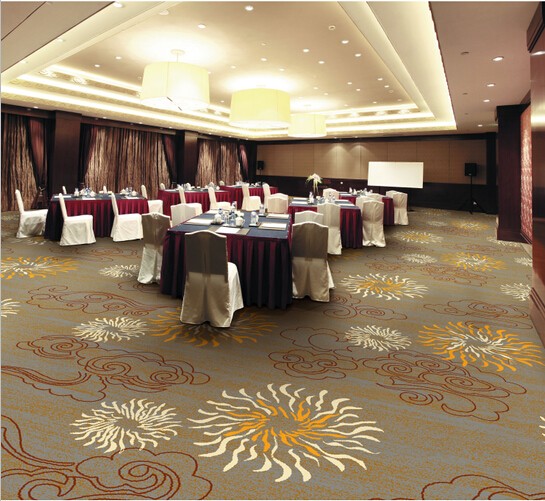 Jacquard 50*50cm PP carpet tile for conference room