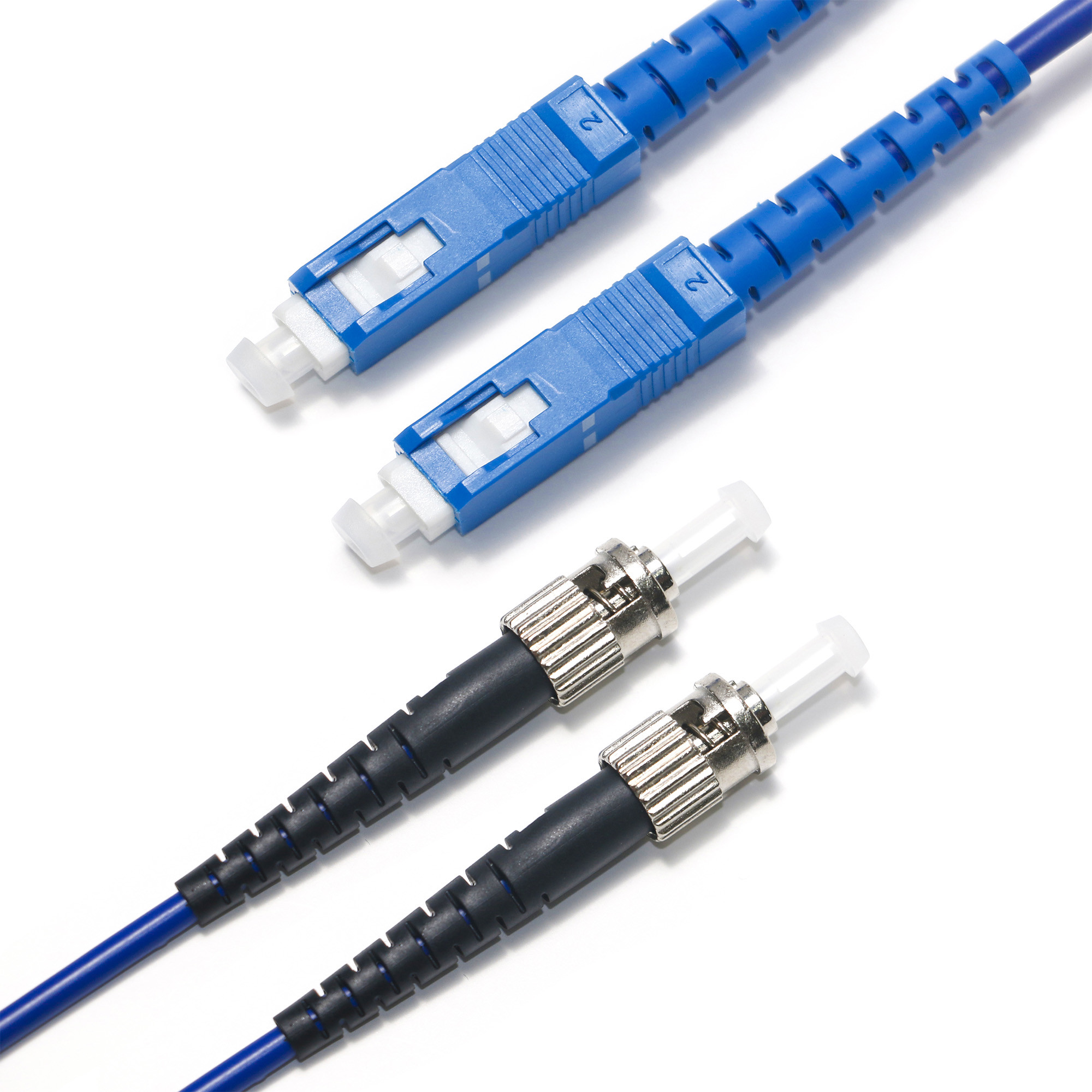 SC FC Dual Mode Fiber Optic Patch Cord OM3 Blue Wire 2/2 2.0/3.0mm For Surveillance Camera Use 3M 5M 8M 10M