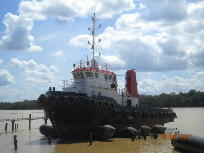 ISO 14409 Standard Ship Rubber Airbag Building Black Boat Launching Airbag