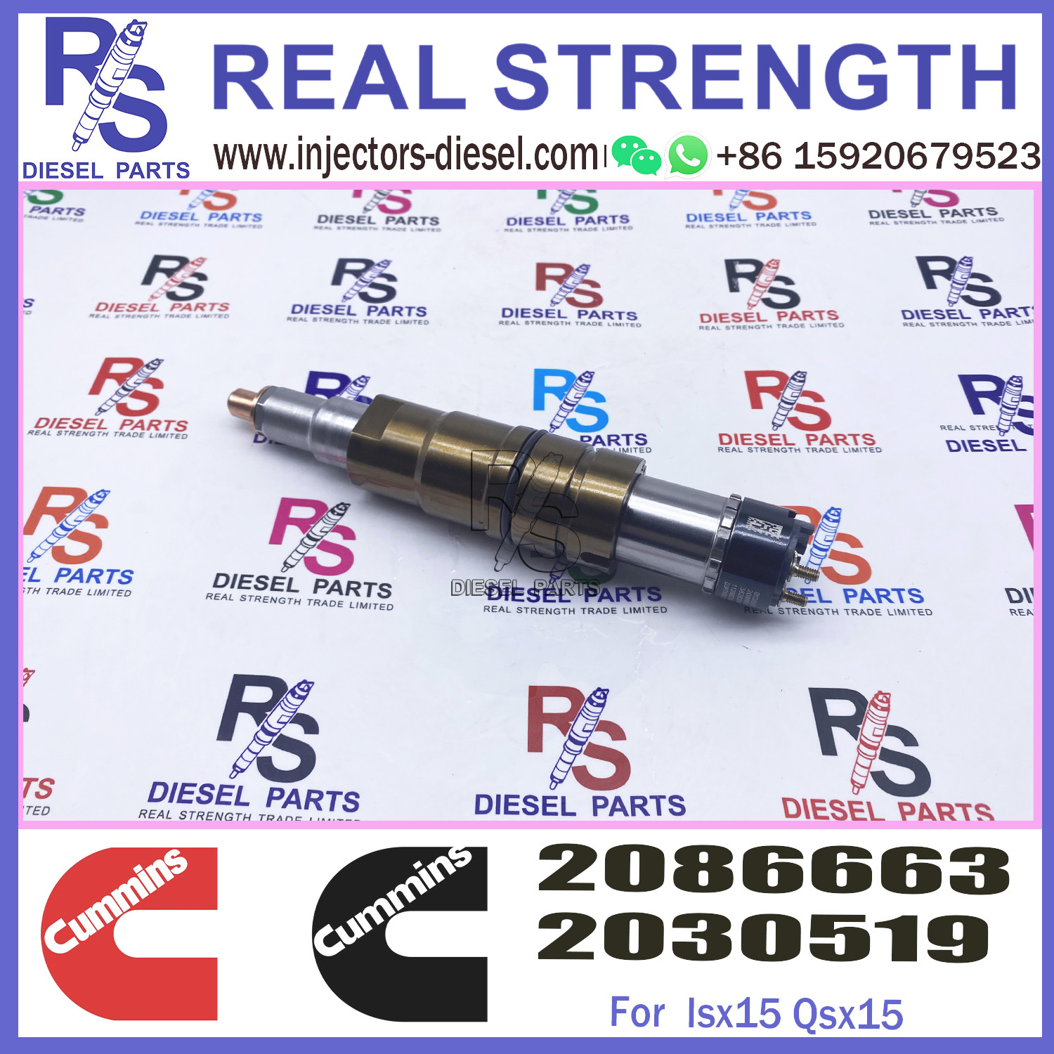 Original diesel CUMMINS CAT BOSCH injector, manufactured in the United States. It's a distributor of CUMMINS