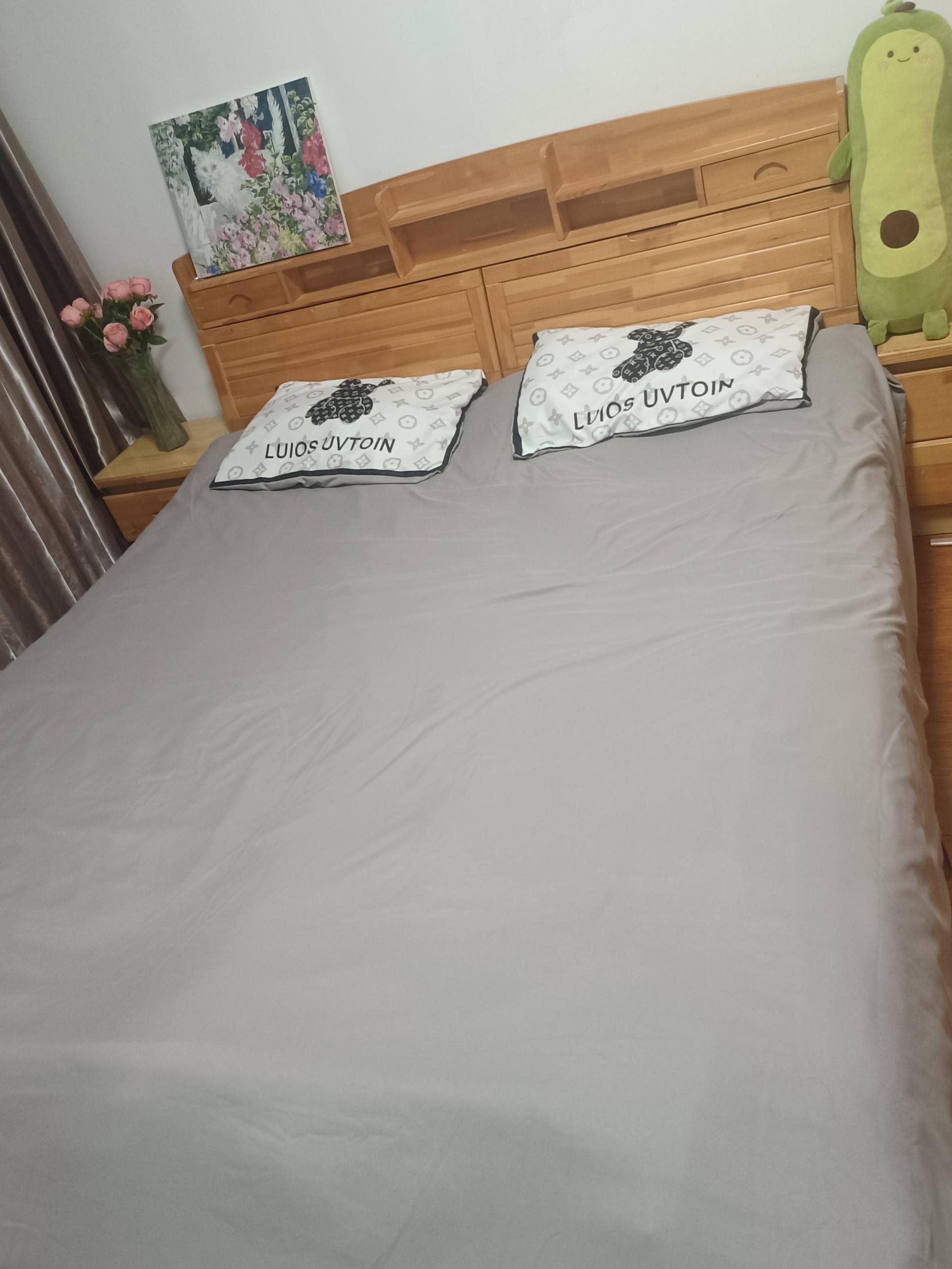 White Bear Bed Sheet Bedding Set for Hotel Baby Home Made of 100% Polyester Fabric