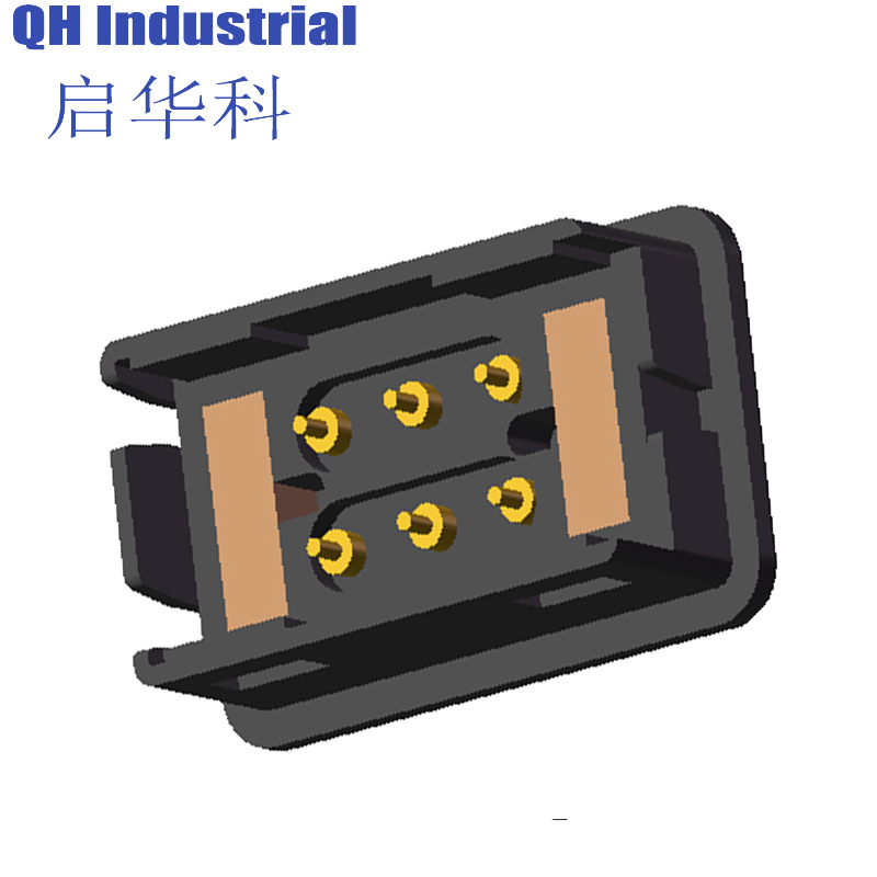 6Pin Greece Charger Connectors Magnetic spring loaded pin To Usb spring loaded pin Connector For Smart Watch