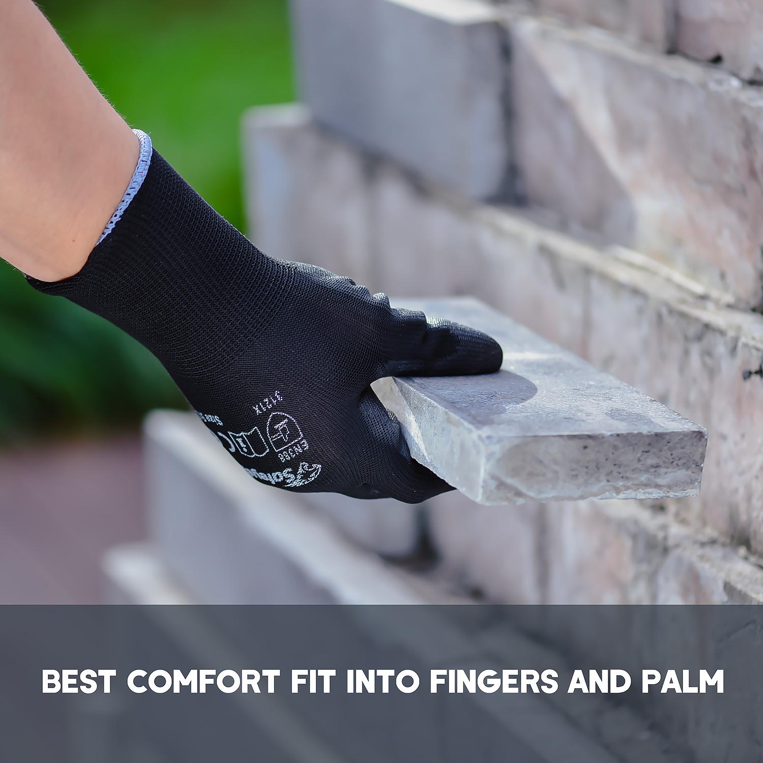 PU 10in Cut Resistant Welding Gloves Safety Hand Gloves For Construction