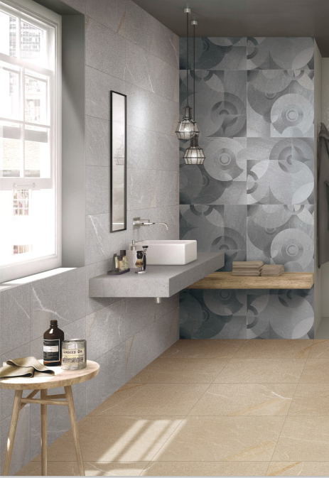 Beige Matt Tile For Wall Decoration / 600*600 Kitchen Wall Tiles Living Room Floor Tile