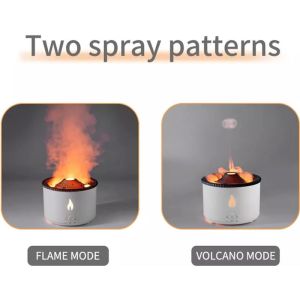 Experience the Difference with 3D Flame Ultrasonic Volcano Humidifier Aroma