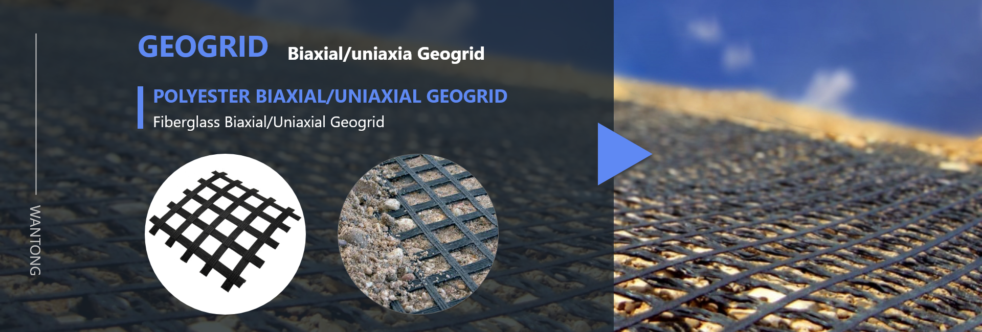 Sturdy PET Biaxial Geogrid for Basal Embankments and Soil Slope Walls Reinforcement