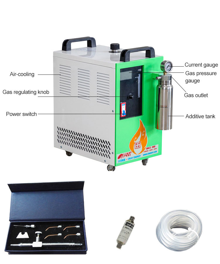 Okay Energy Portable Oxy Hydrogen Generator Flame HHO Welding Machine
