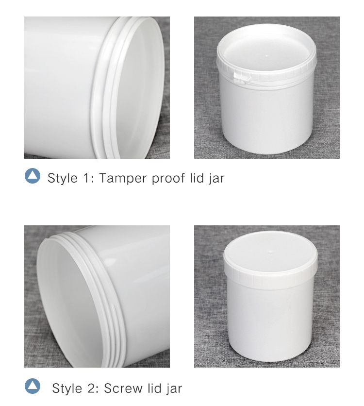 Clear White Butter Storage Small Plastic Jars Canning For Food Powder 30ml-1000ml