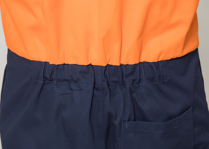 Double Stitching Safety Work Clothes High Visable Orange Jacket Bib Pants Suit