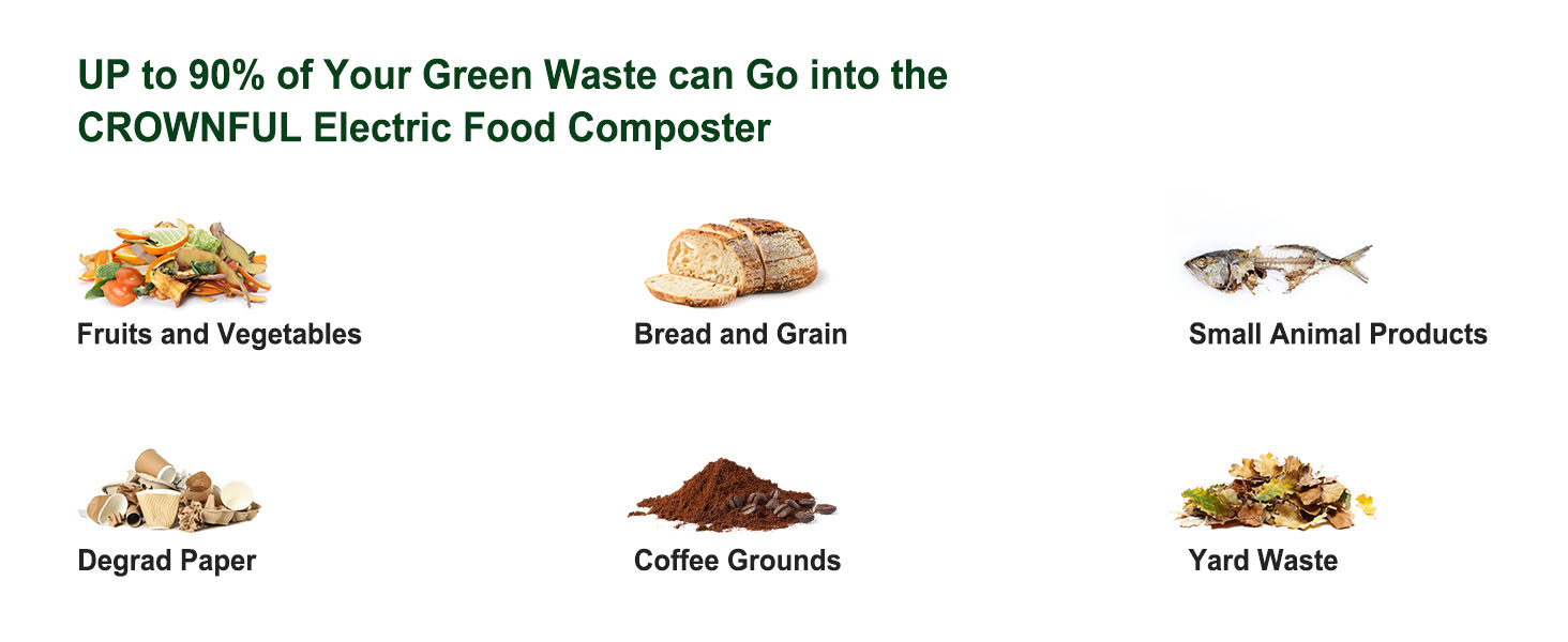 3L Food Compost Machine Automatic With Auto Reverse Grind System