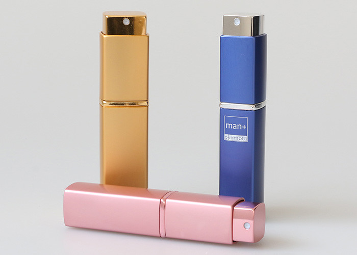 15ml Empty Refillable Travel Fragrance Twist And Spritz Atomiser Spray Rectangular Logo Printed