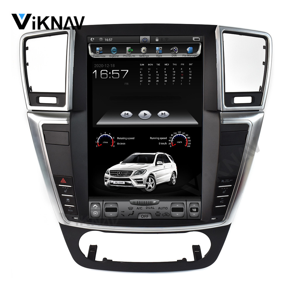 ML350 Mercedes Benz Radio Stereo Player Vertical Android Head Unit