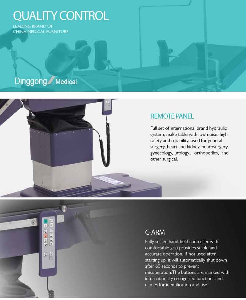 Electric Surgical Operating Table X Ray Translucent For Back Surgery ISO9001