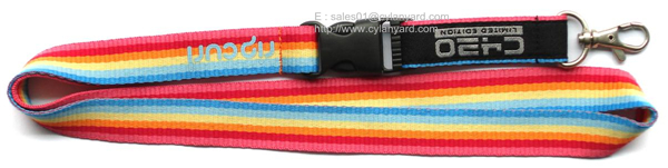 Custom print polyester lanyard with release buckle