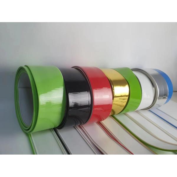 Aluminum Strip Trim Cap For Hand Bending 50M Length Customizable Widths Rubber Trim Cap