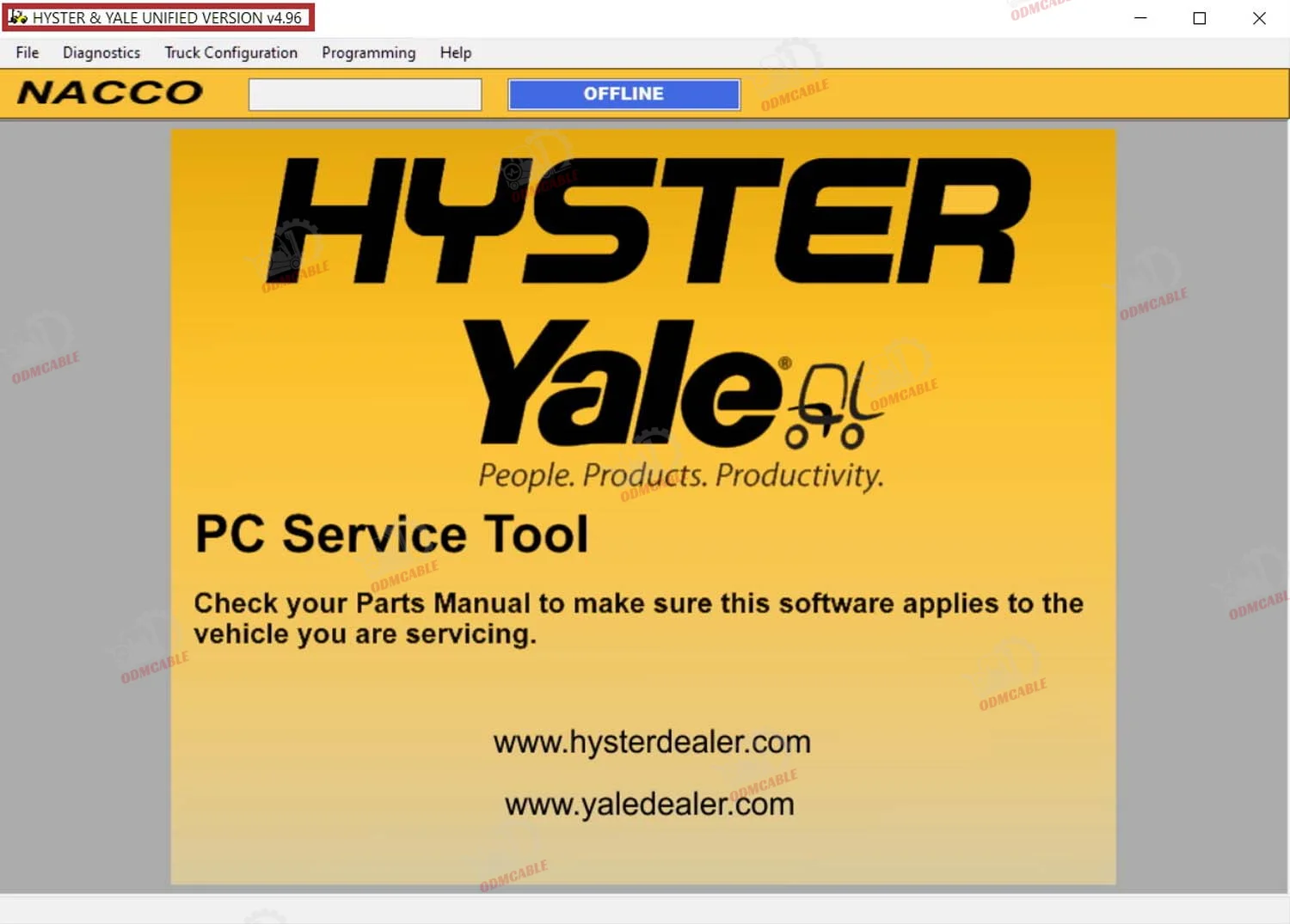 For Yale Hyster Pc Service Tool Ifak Can Usb Interface Diagnosis Tool For Hyster Yale Auto Forklift Truck Diagnosis+CF54