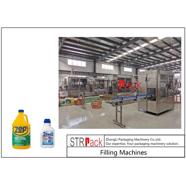 Anti Corrosive Automatic Liquid Filling Machine For Bottle Detergent Bleach Floor Cleaner