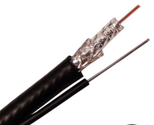 RG6 CCS Conductor Dual Shielded with Steel Messenger Outdoor CATV Coaxial Cable