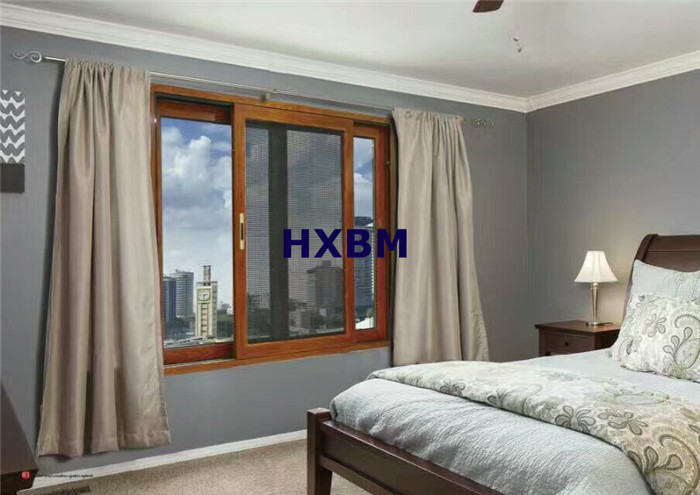 Australian style double glazed aluminium horizontal sliding windows with flyscreen for apartments