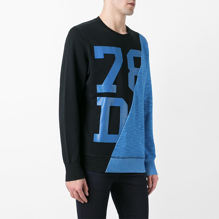 Color Contrast Mens Hoodies And Sweatshirts Size S - 3XL Polyester / Cotton Material