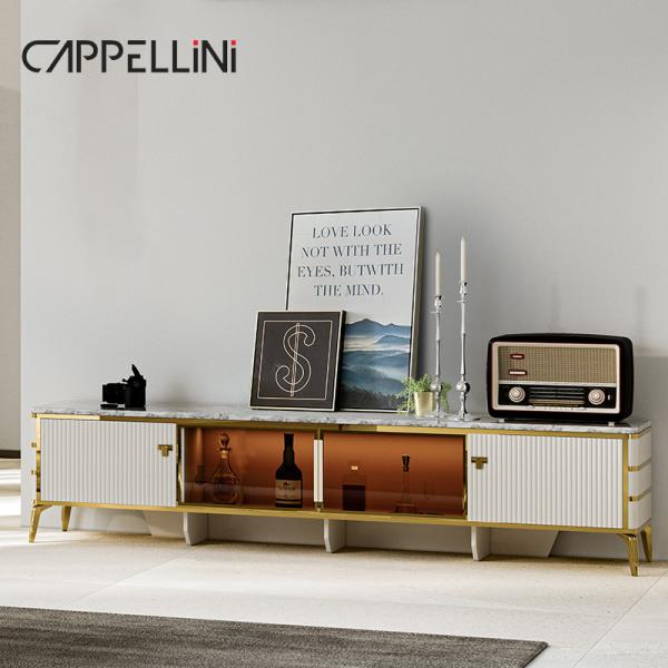 Nordic Modern White Wooden Tv Cabinet Storage Living Room Furniture Luxury Wood