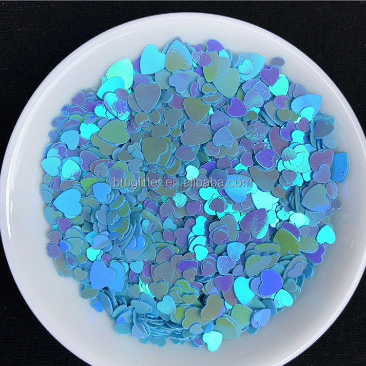 Non-Toxic 1MM 3MM 4MM Heart Mixed Heart Shapes Sequins for Wedding Party Home Decoration in Customized Colors from Stock