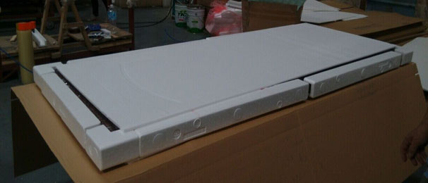 Hotel European PVC Wooden Doors 80mm Width Solid Wood Exterior Door