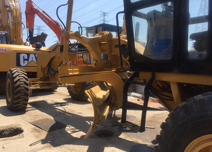 Second Hand Motor Grader Cat 140K With Ripper Original Color Yellow And Black