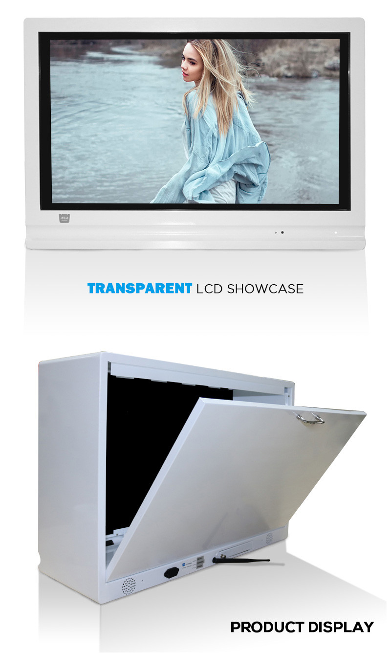 700 Nits Transparent Monitor Screen 42 Inch Android System 178° Viewable Angel