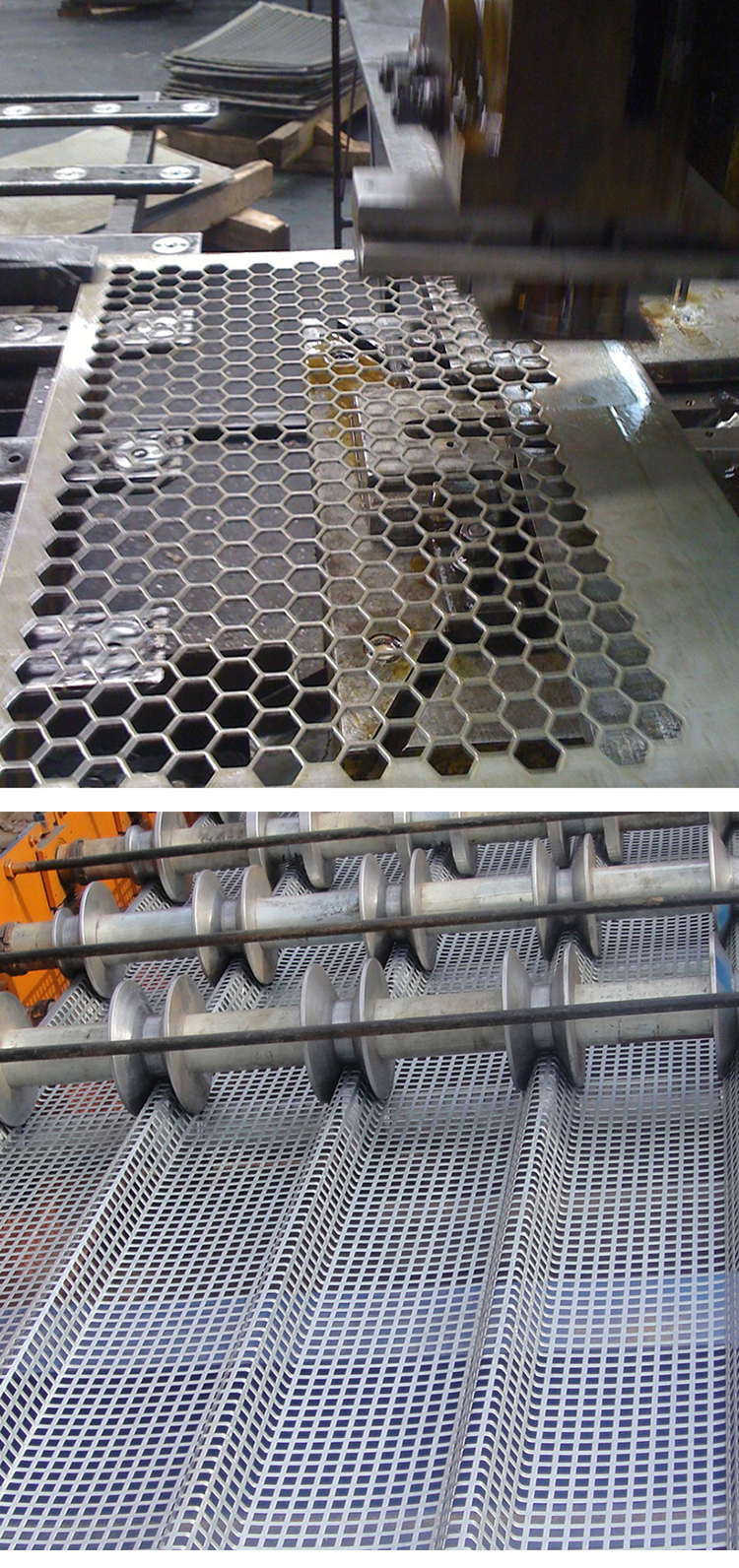 Stainless Steel Decorative Perforated Sheet Metal Hexagonal 10mm Hole 3.5m Width