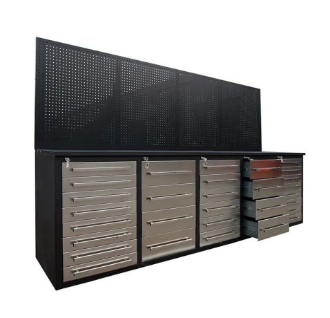 Car Repair Garage Workshop Heavy Duty Metal Tool Chest Cabinets with Multi Drawers