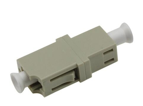 LC simplex Fiber Optic Adapters , Fiber Network Adapter Beige Color