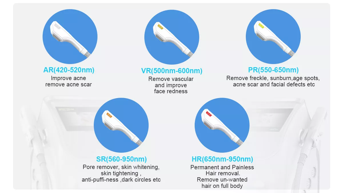 Professional IPL DPL Hair Removal Acne Treatment Skin Rejuvenation Removal Device Permanent Hair Removal Machine