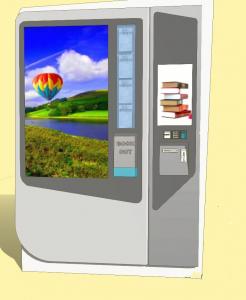 China 300 Books Newspaper Vending Machine Smart Vending Solutions IP54 Waterproof on sale