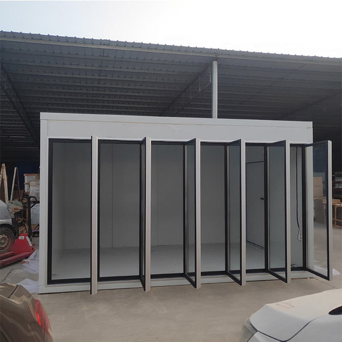 6 Glass Door Supermarket 220V Walk In Cooler Freezer