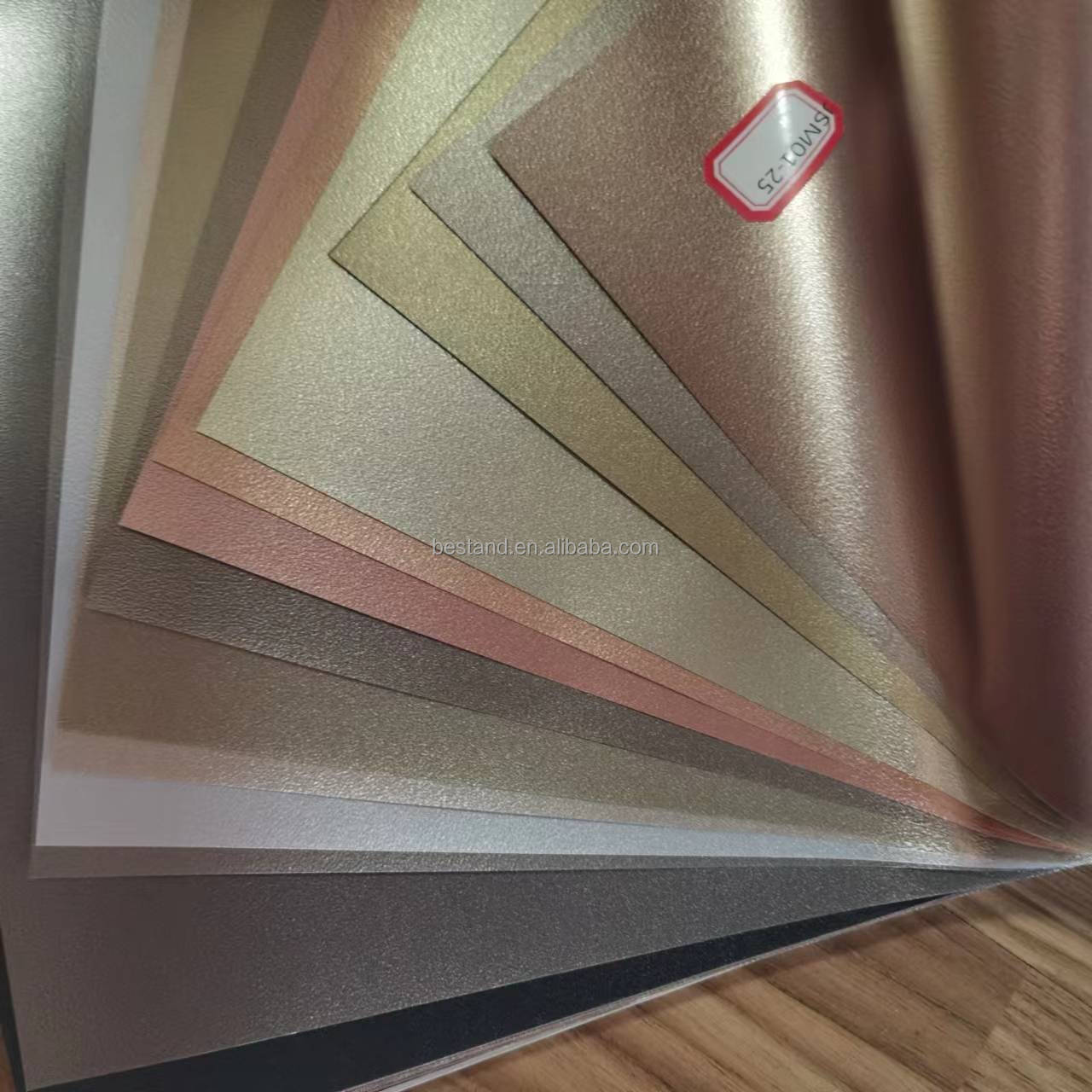 PVC Silver Metallic Wallpaper Peel And Stick Stainless Steel Contact Paper For Appliances