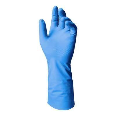 Industrial Gloves Blue Nitrile Waterproof 8 Mil Nitrile Gloves Chemical