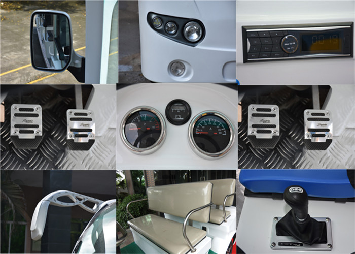 72V 7.5kW Long Range Electric Sightseeing Bus For Hotel / Resorts Reception